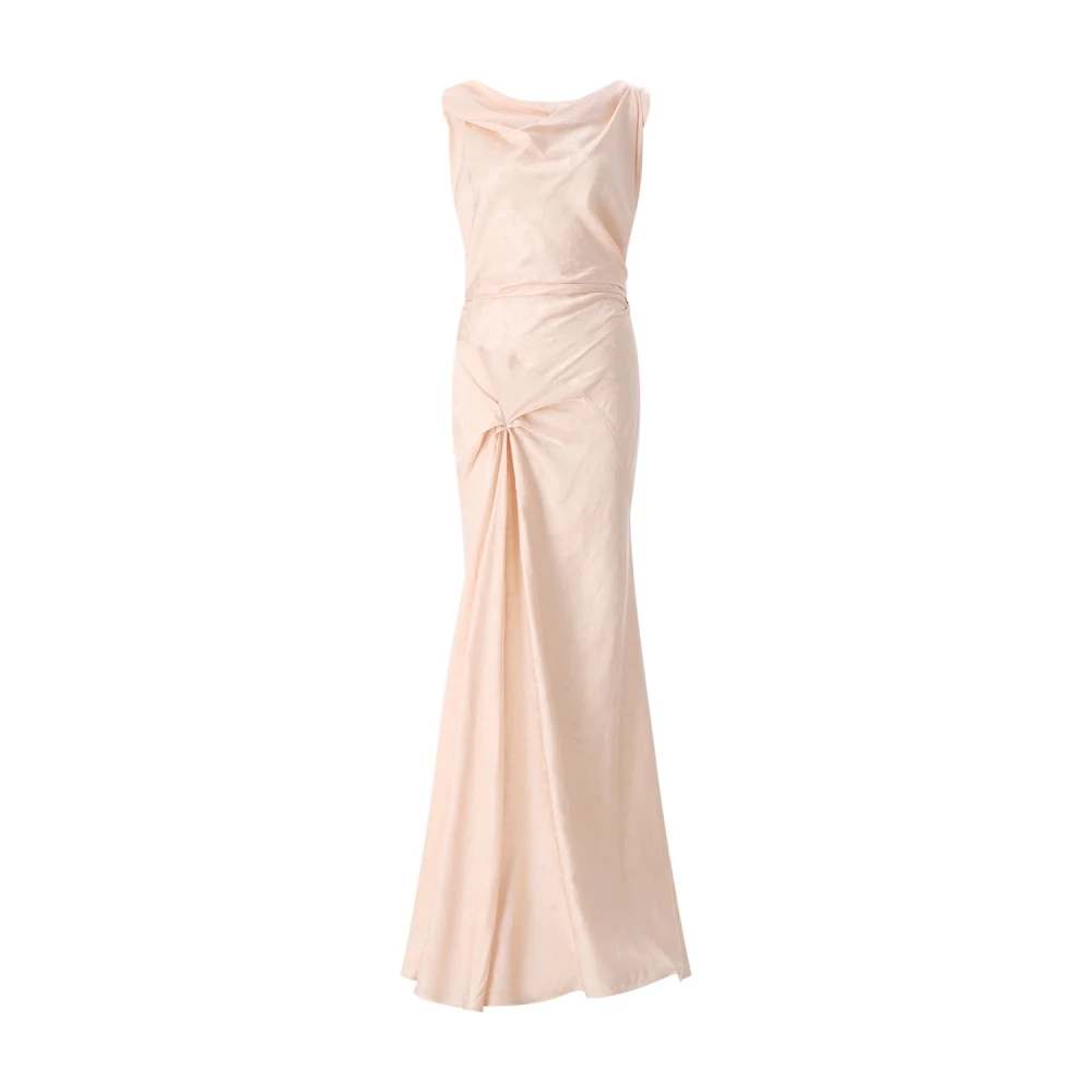 Victoria Beckham Women's Pink Gowns, M, Gathered Gown