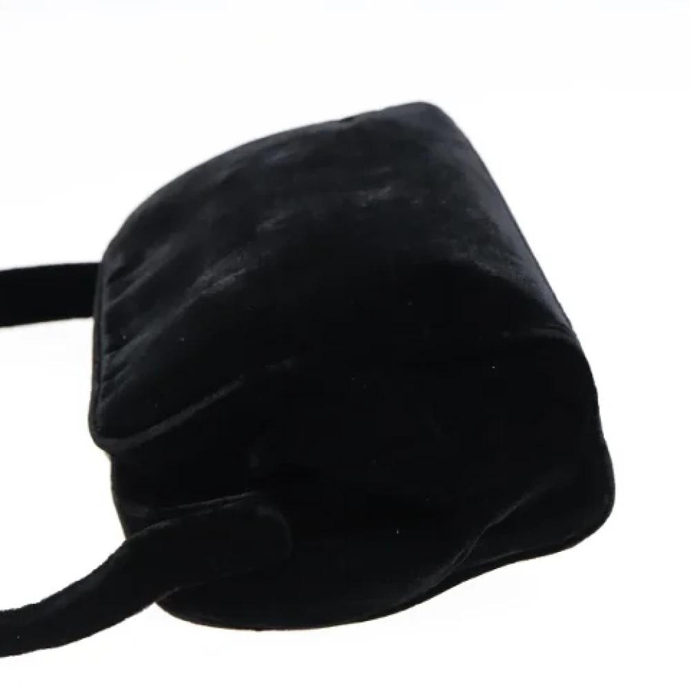 Prada Vintage Pre-owned Velvet prada-bags Black Dames