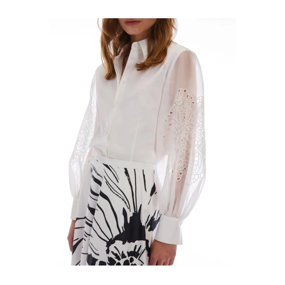 Pennyblack Katoenen Overhemden Pink Label White Dames