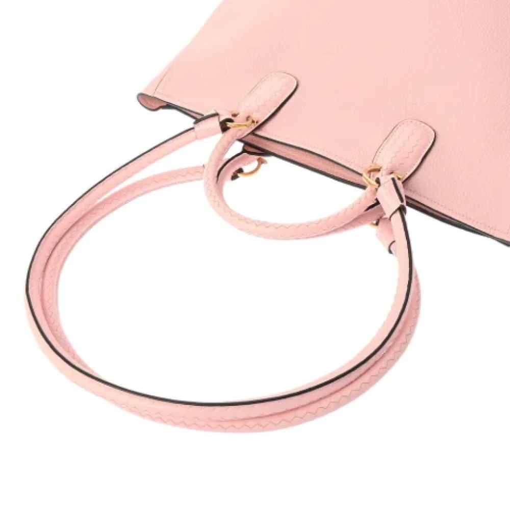 Salvatore Ferragamo Pre-owned Leather totes Pink Dames