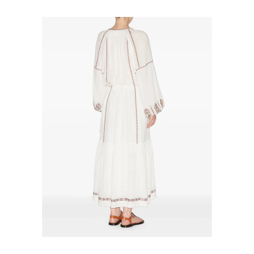 Isabel Marant Étoile Elegante Florenza Jurk voor Vrouwen Beige Dames
