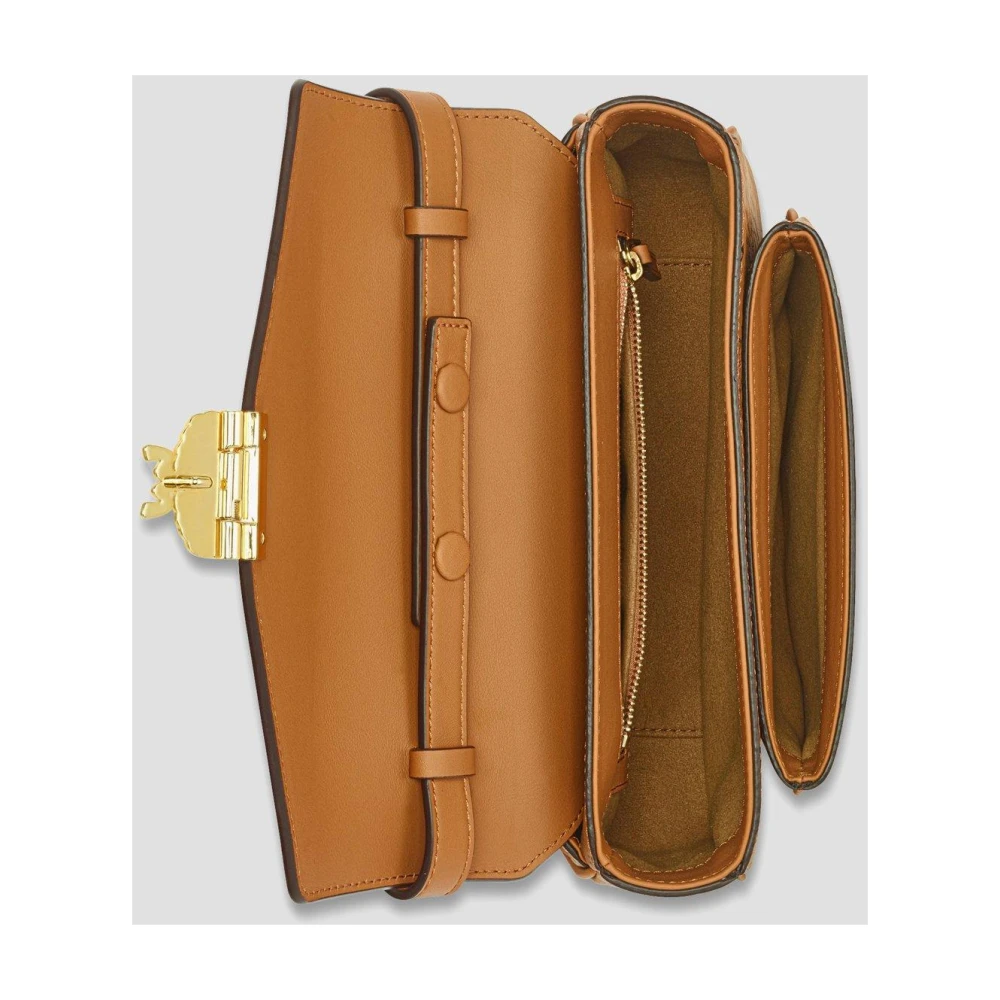 MCM Tracy Schoudertas in Visetos Brown Dames