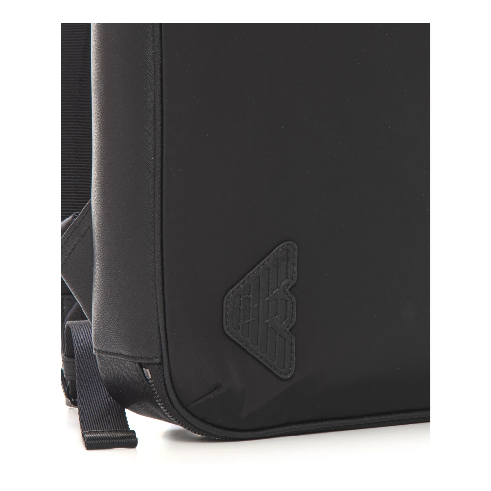 Emporio Armani Klassieke Leren Aktetas voor Professionals Black Heren