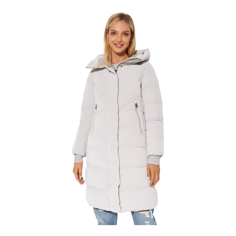 Hetregó Beige Syden Jas met Afneembare Mouwen Beige Dames