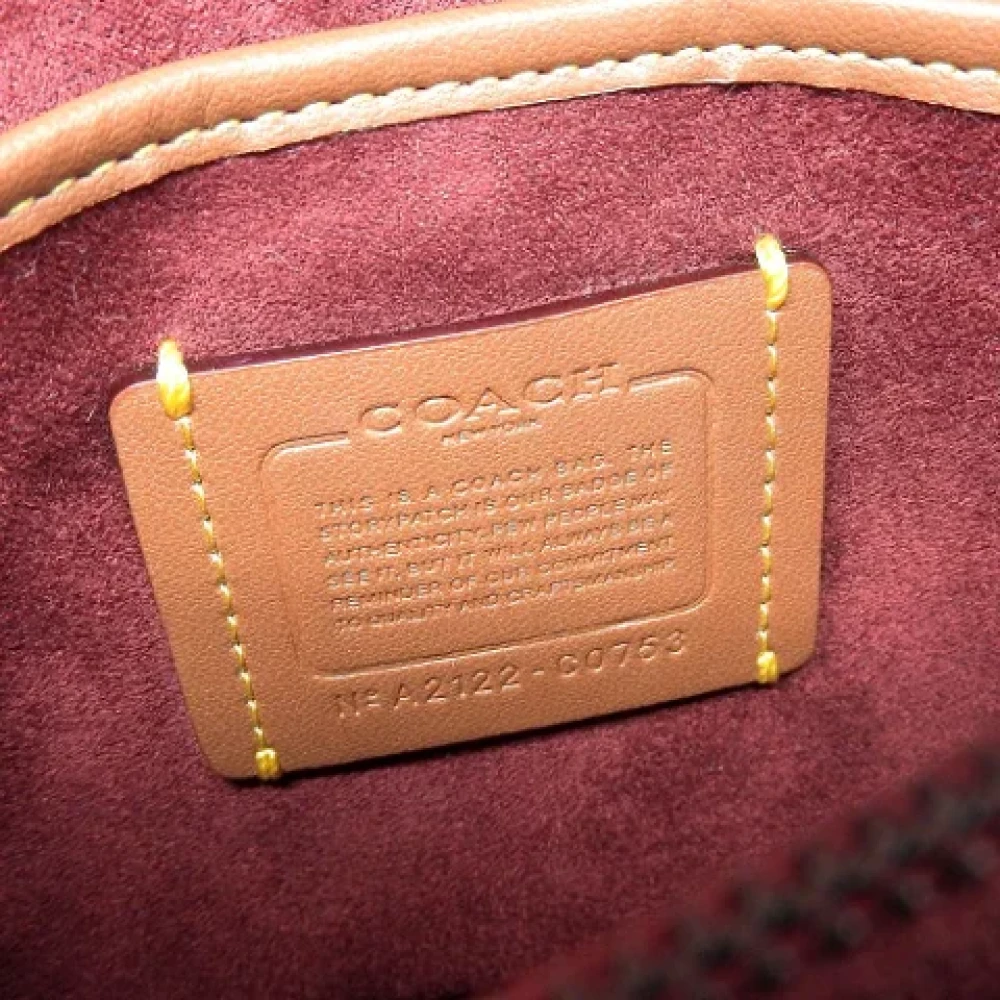 Coach Pre-owned Leather handbags Pink Dames