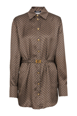 chemise-en-soie-a-imprime-mini-monogramme