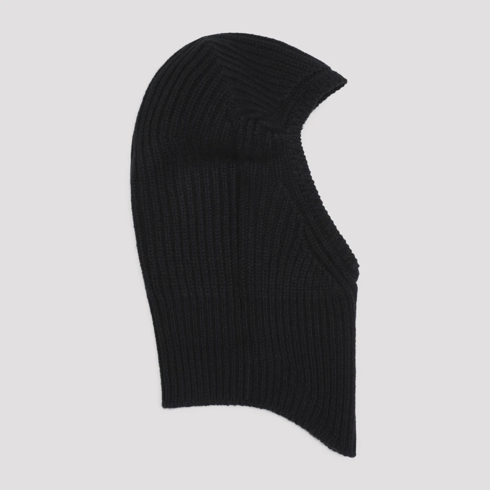 Rick Owens Zwarte Wollen Hoed Stijlvol Accessoire Black Heren