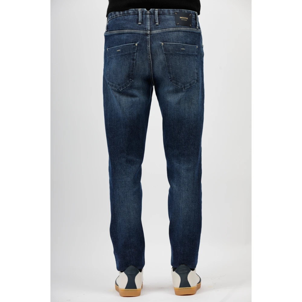 Incotex Op maat gemaakte Regular Jeans Blue Heren