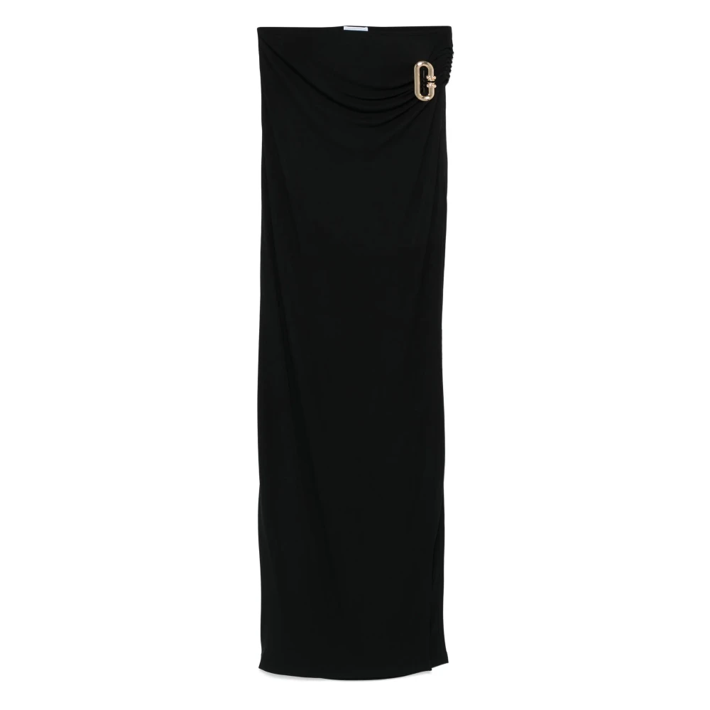 Casablanca Zwarte Asymmetrische Taille Rok Black Dames
