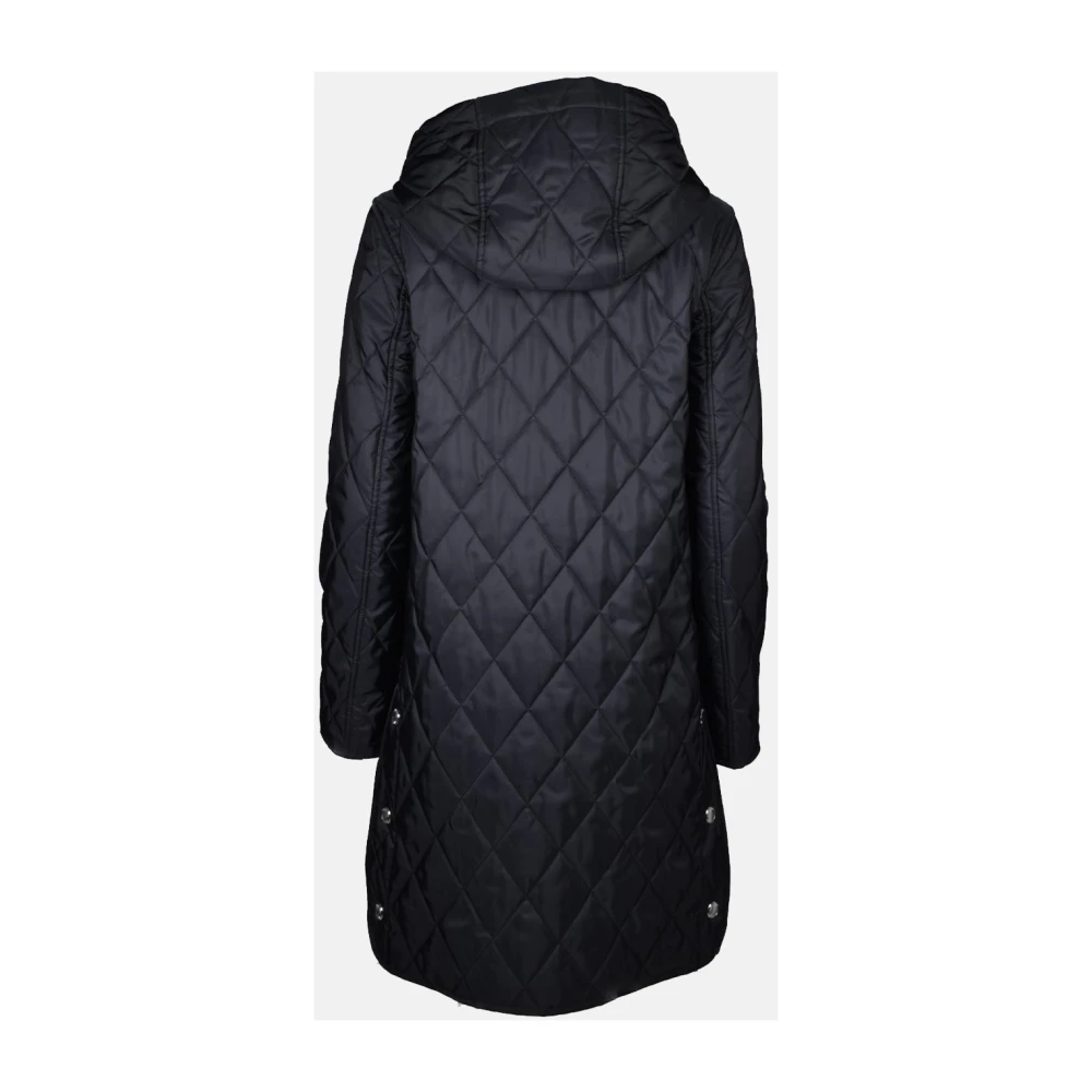 Burberry Gewatteerde Parka met Capuchon Black Dames