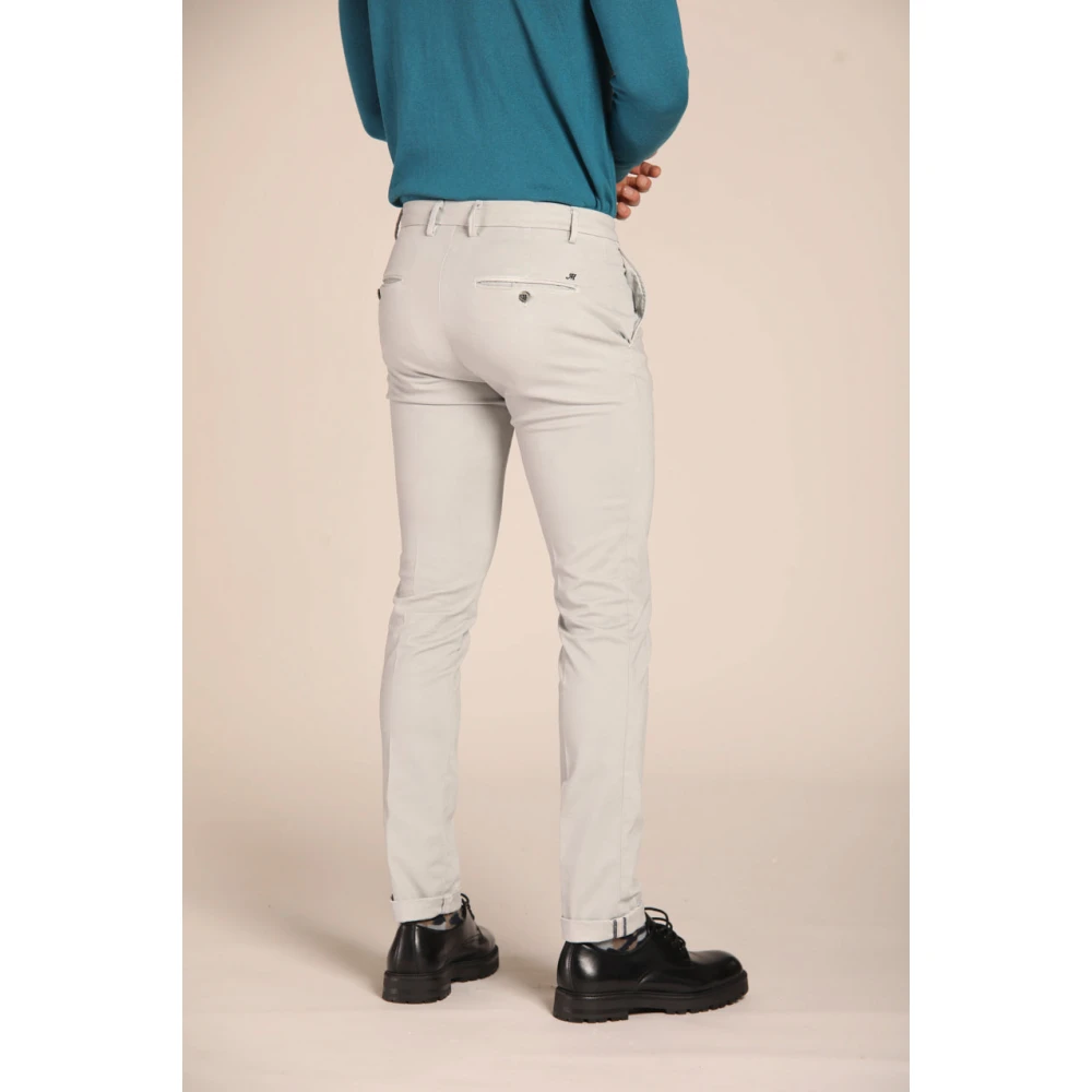 Mason's Milano Style Extra Slim Chino Broek Gray Heren