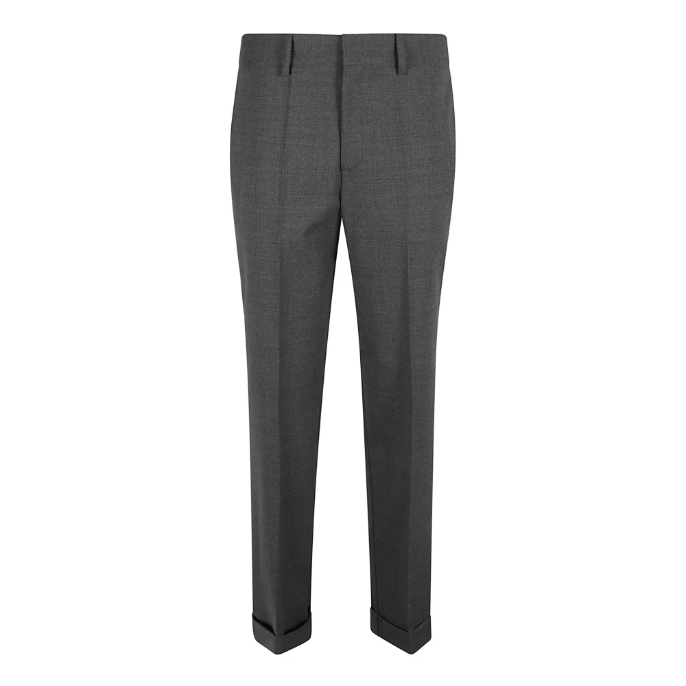P.a.r.o.s.h. Grijze Slim-Fit Wollen Broek Gray Dames