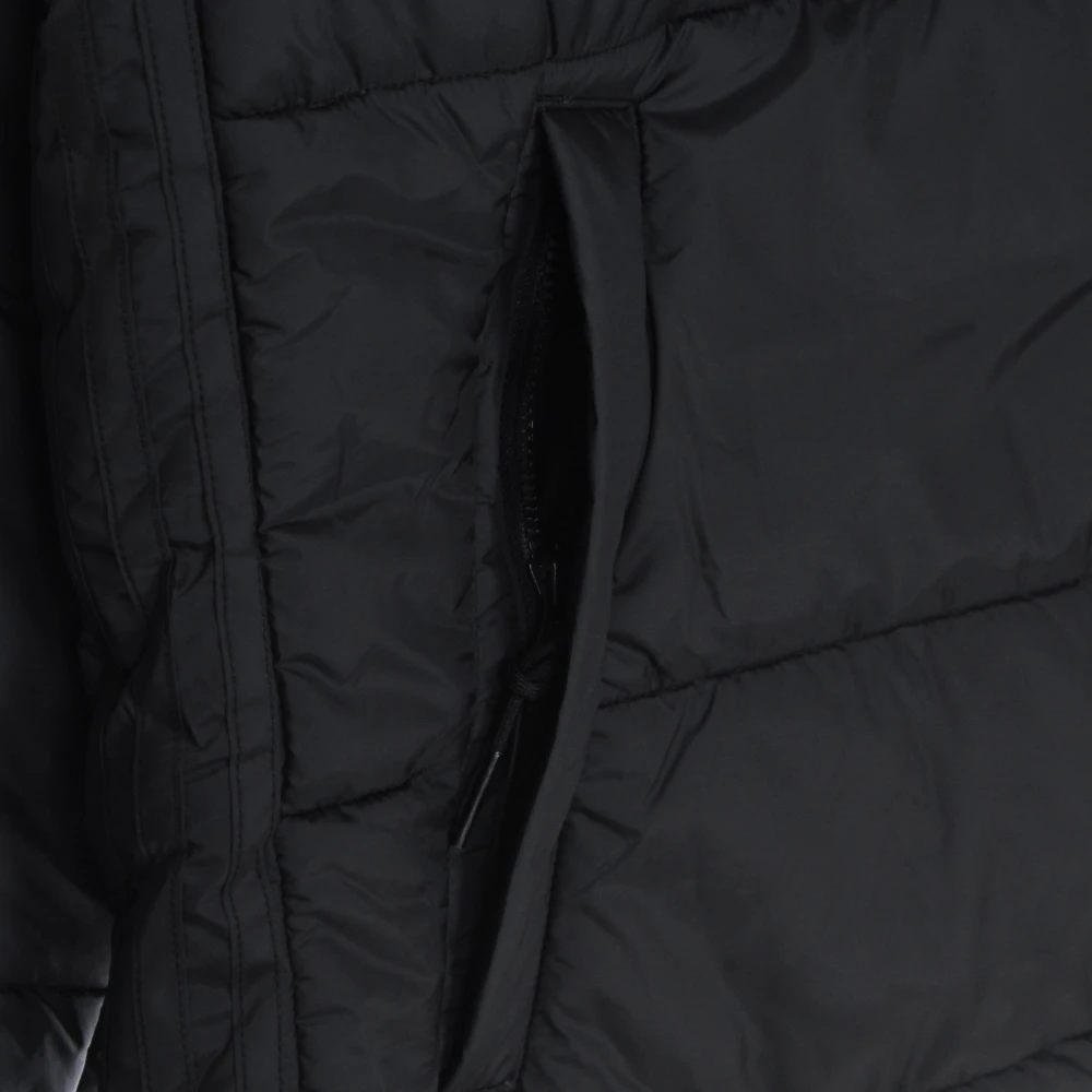 Adidas Zwarte Puff Donsjas met hoge kraag Black Heren