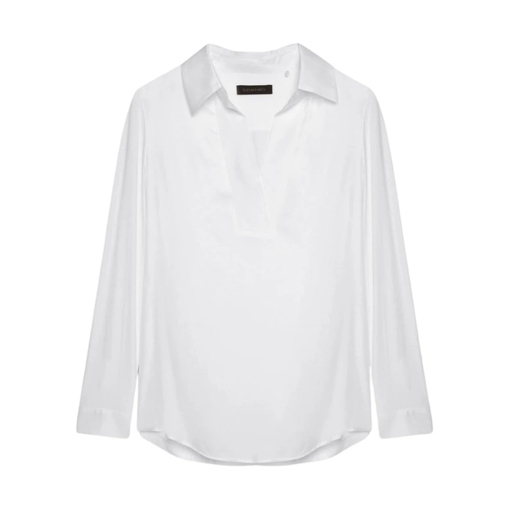 Elena Mirò Klassieke Polo Shirt White Dames