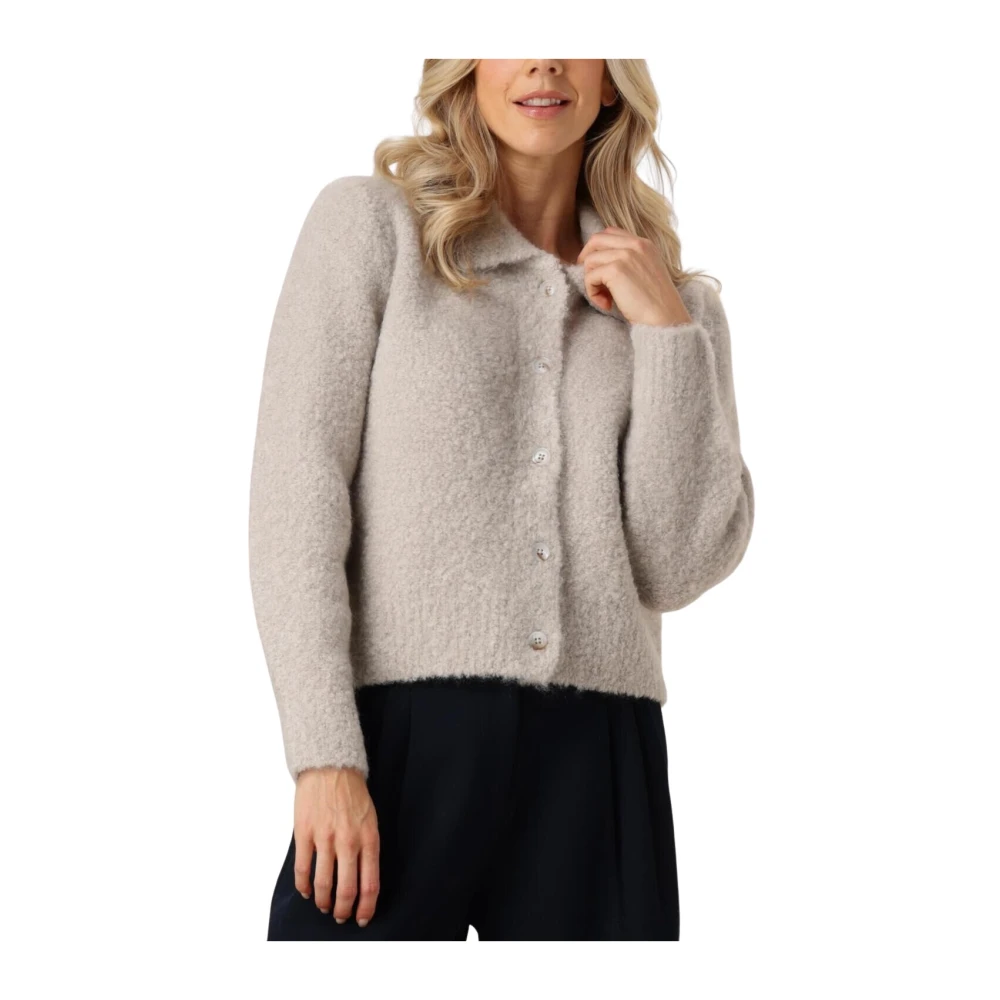 Knit-ted Elegant Lichtgrijs Vest ASA Gray Dames