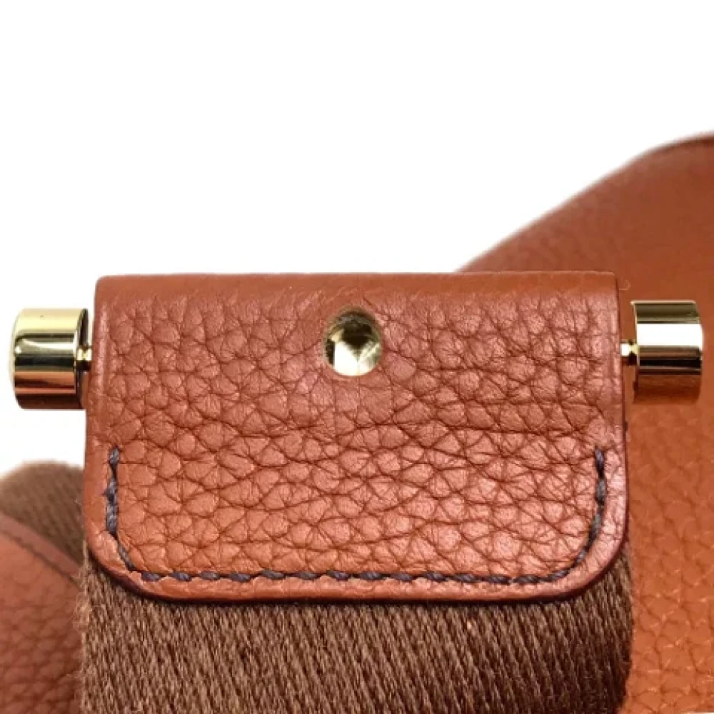 Hermès Vintage Pre-owned Leather shoulder-bags Brown Dames