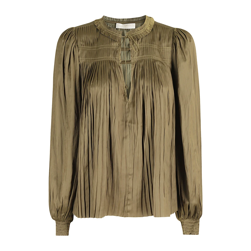 Ulla Johnson Elegante Leah Blouse voor vrouwen Green Dames