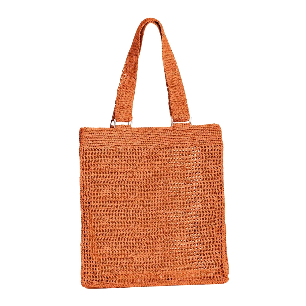 Ibeliv Handgemaakte Raphia Tas Fasika Orange Dames