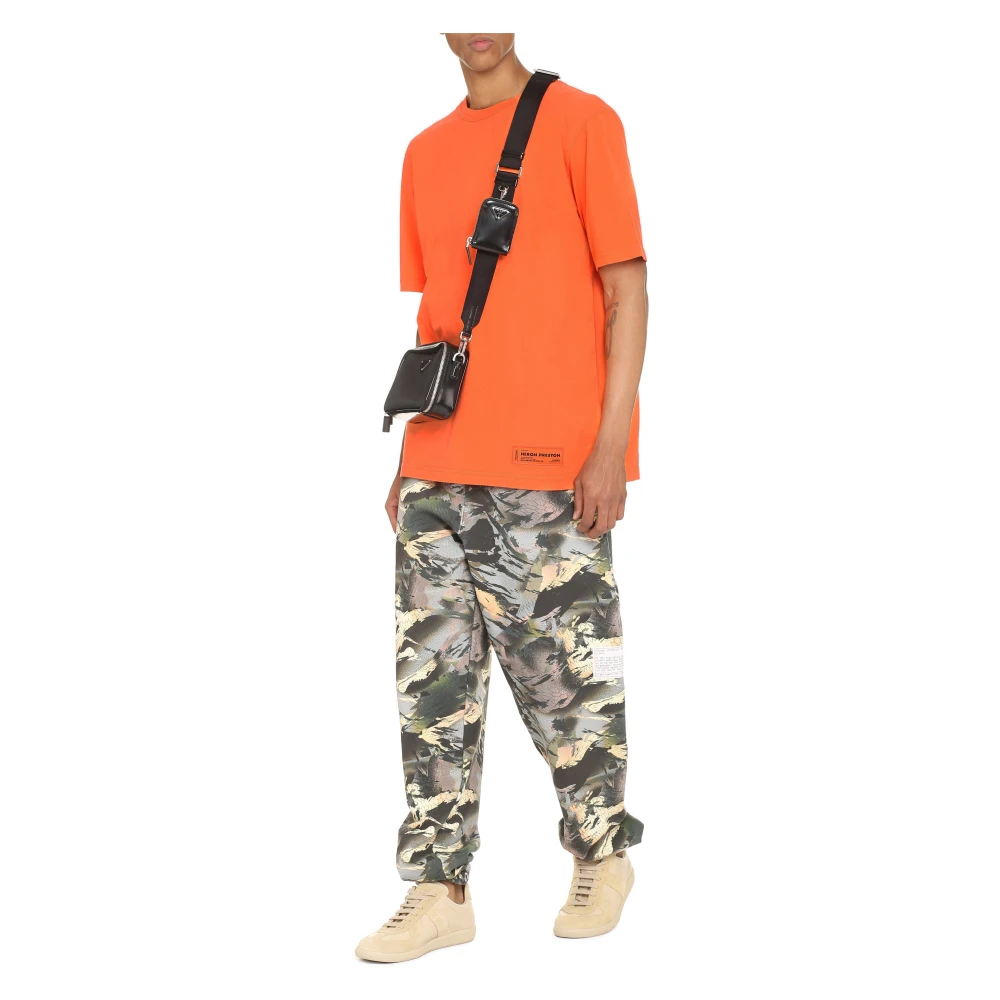 Heron Preston T-shirt met geribde halslijn Multicolor Heren