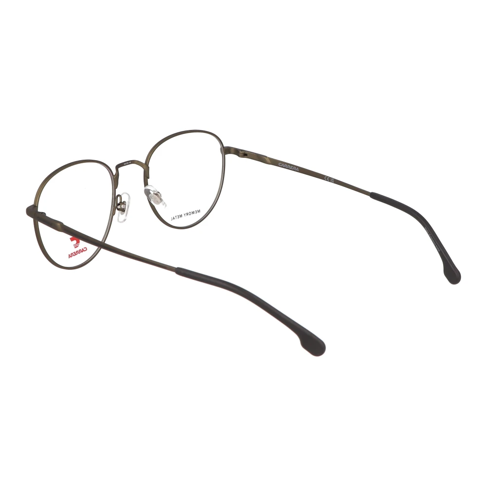 Carrera Italiaanse Stijl Ronde Metalen Bril Black Unisex