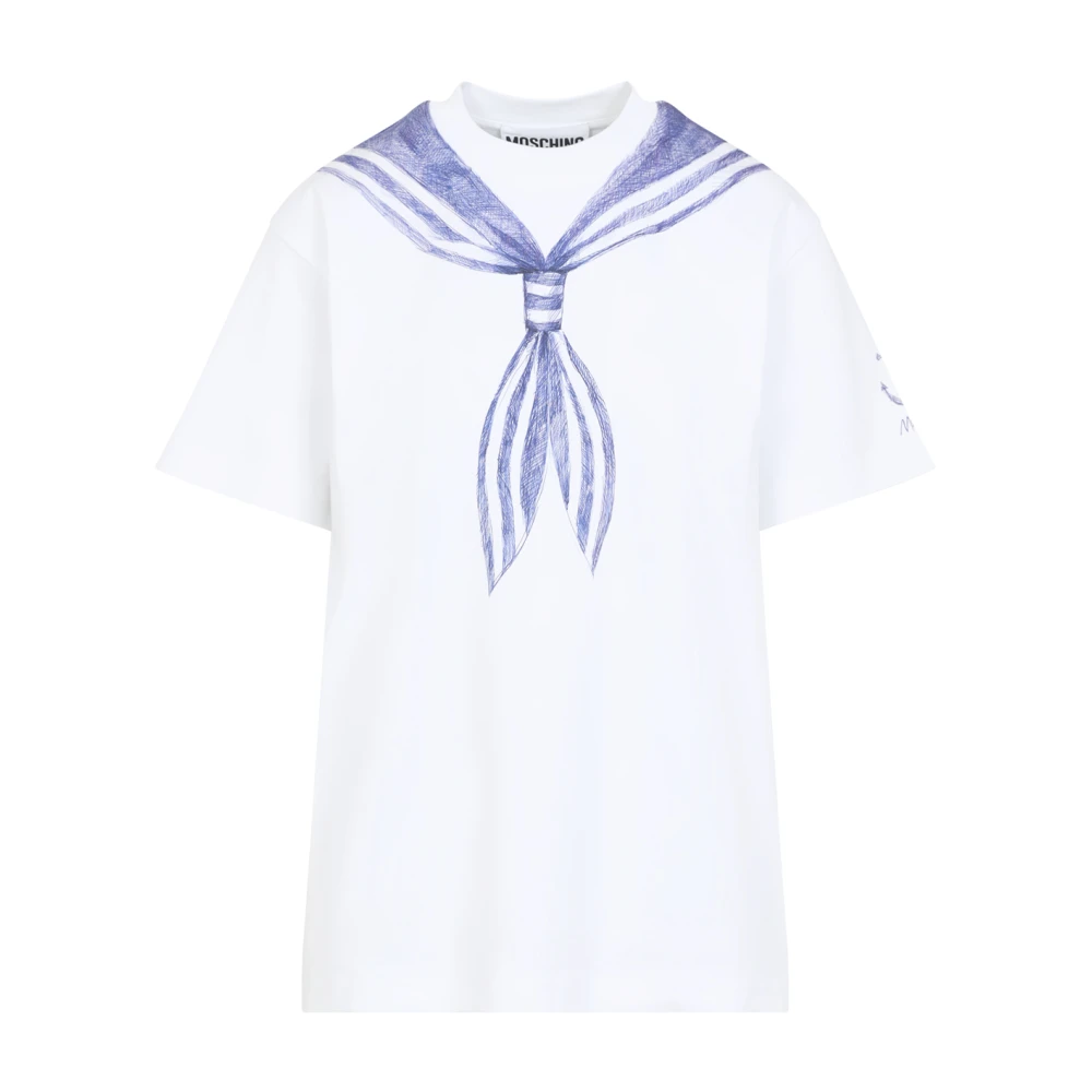 Moschino Witte T-shirt voor vrouwen White Dames