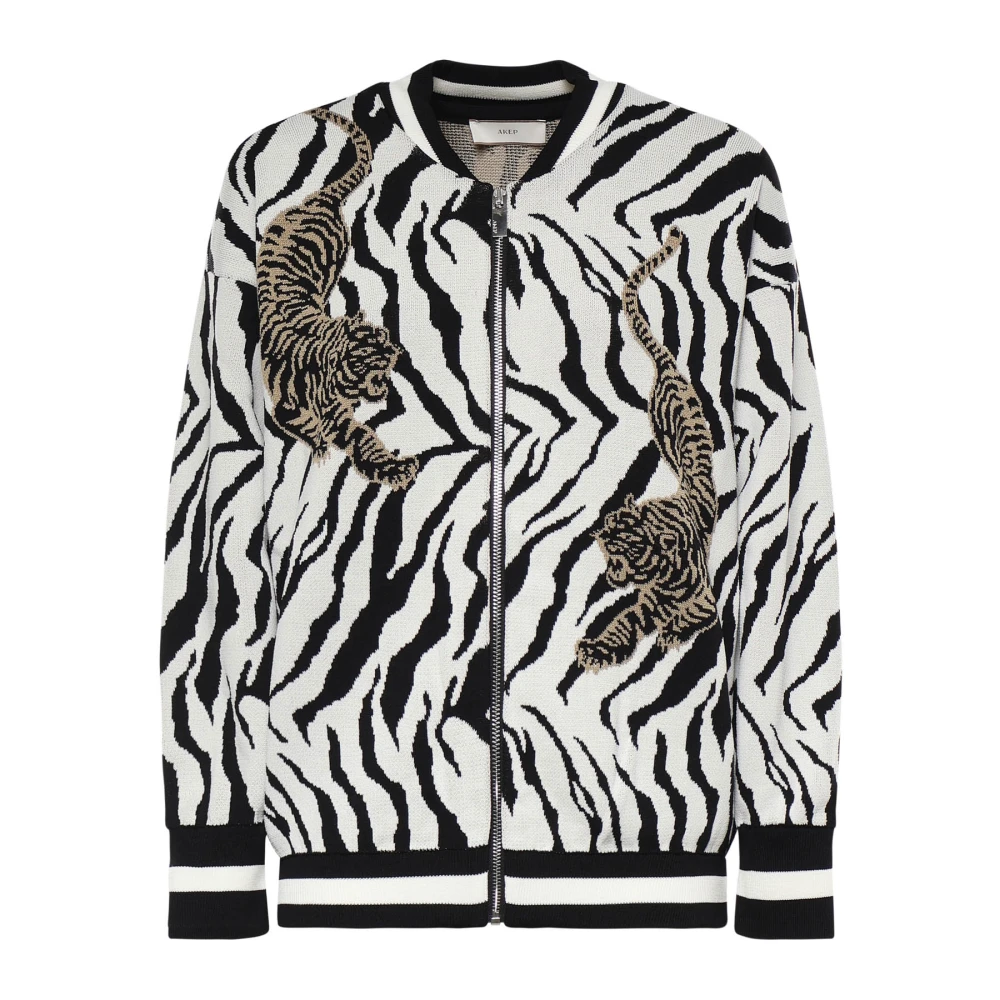 Akep Women's Multicolor Bomber Jacquard - Bomber Jackets - S - Jackets