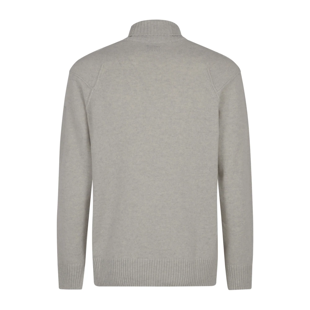 C.P. Company Lamswol Coltrui Gebreide Trui Gray Heren