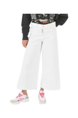 Cropped Wide Leg Jeans