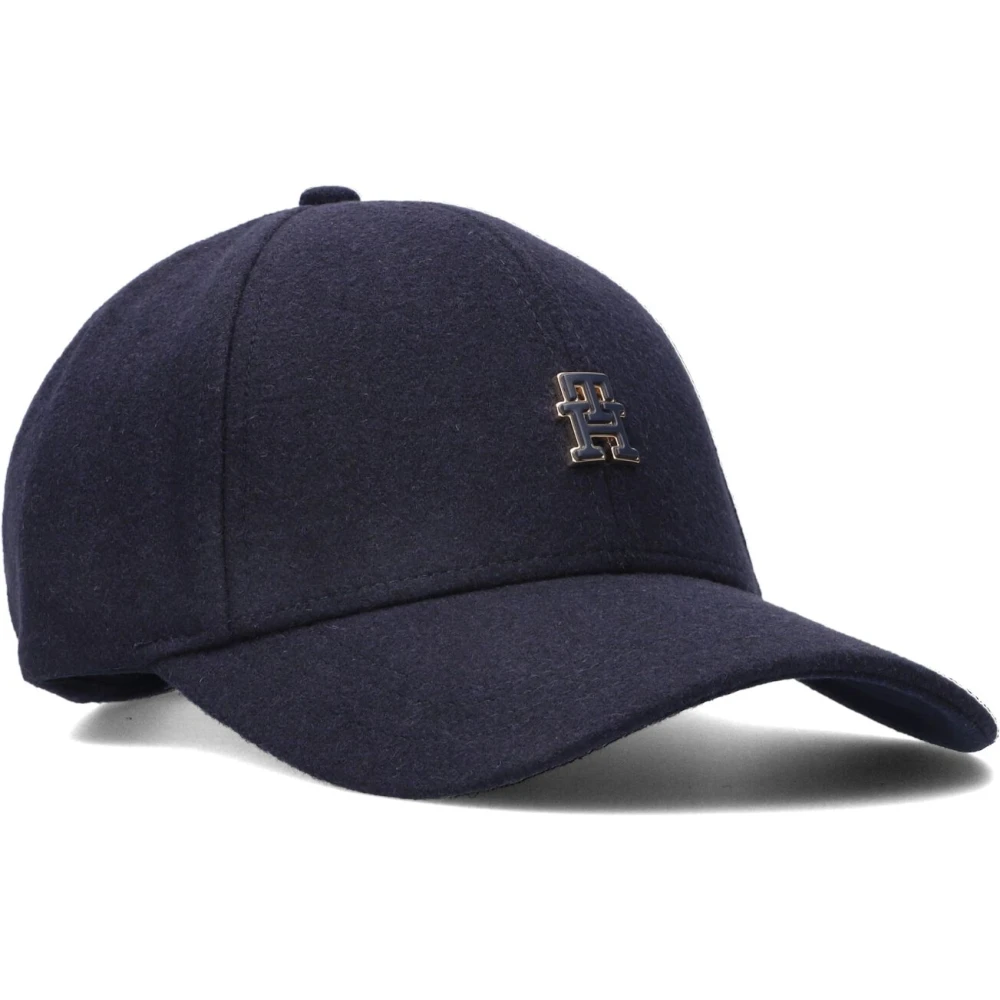 Tommy Hilfiger Monogram Wintermuts Stijlvol Donkerblauw Blue Dames