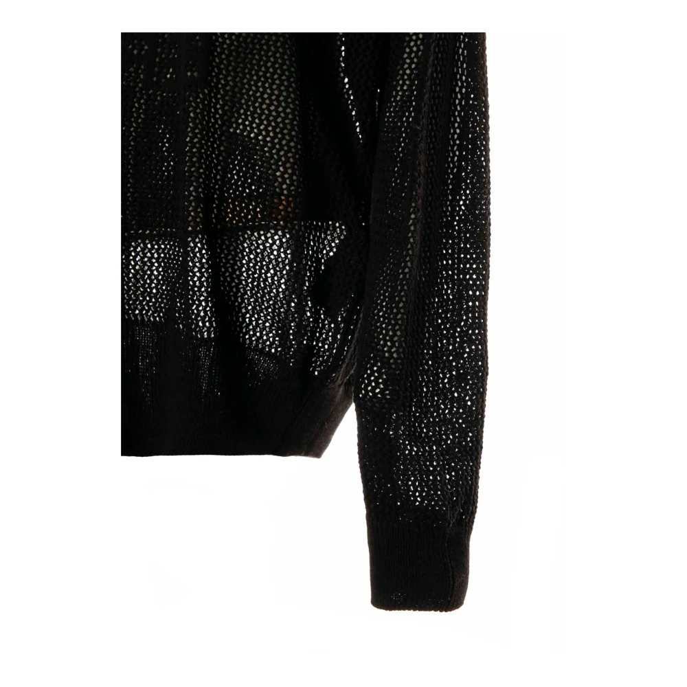 032c Kant Selfie Gebreide Trui Black Dames