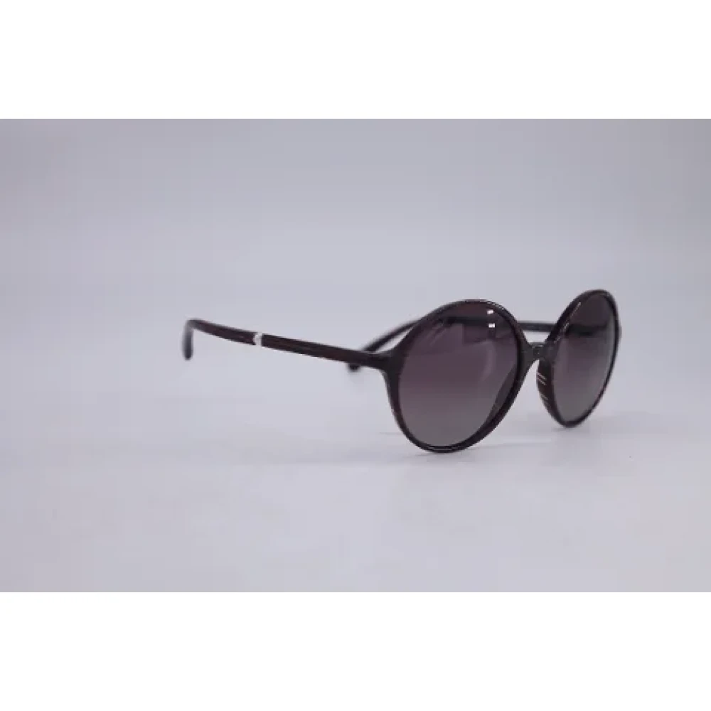 Chanel Vintage Pre-owned Acetate sunglasses Black Dames