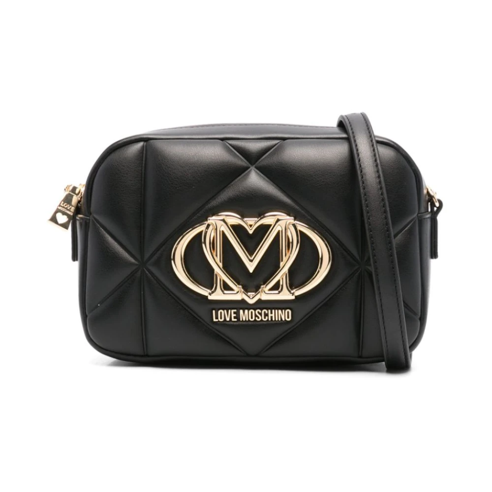 Love Moschino Zwarte schoudertas voor vrouwen Black Dames