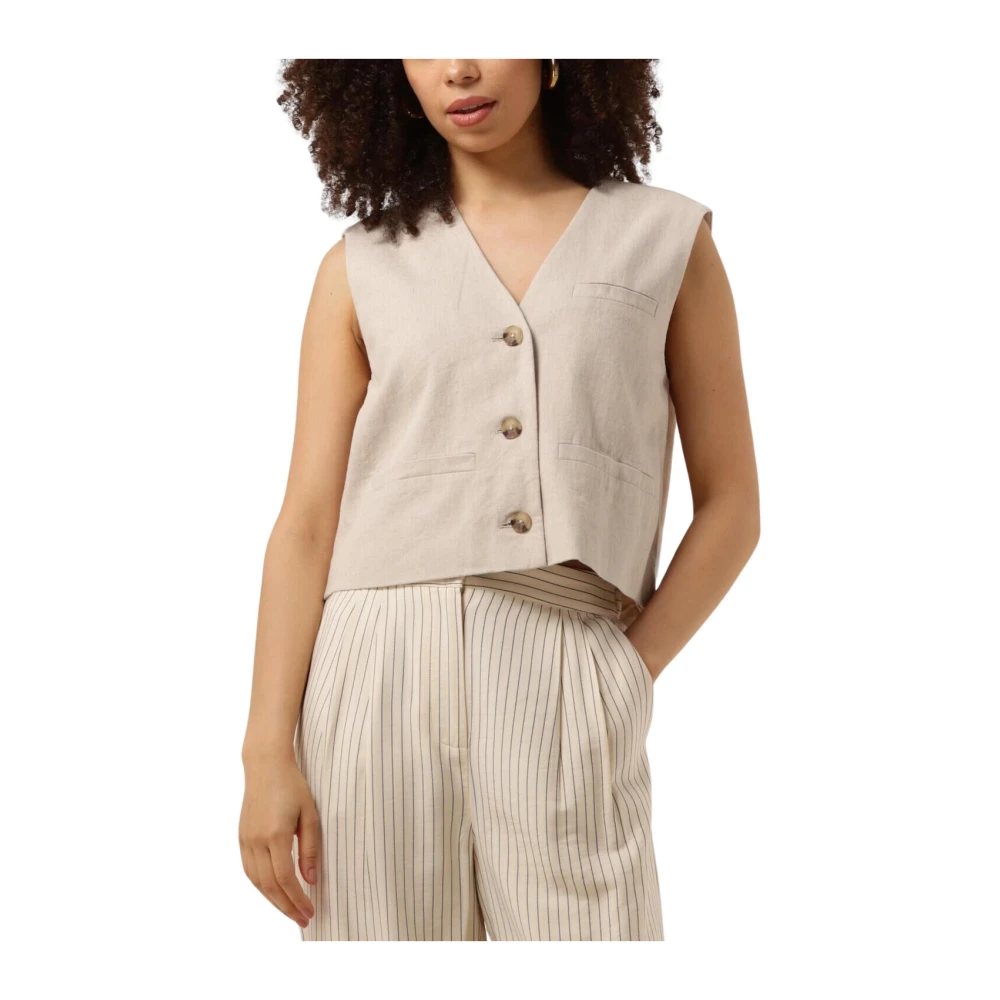 Modström Vest zonder mouwen Beige Dames