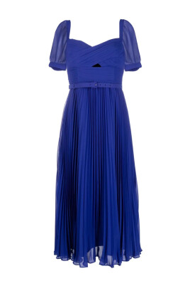 cobalt-chiffon-midi-dress