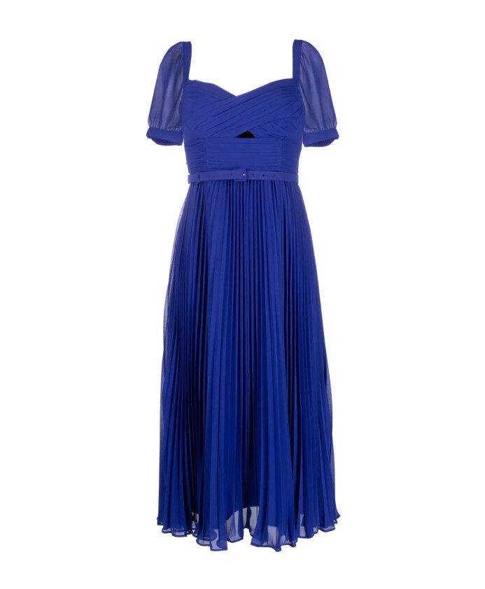 cobalt-chiffon-midi-dress