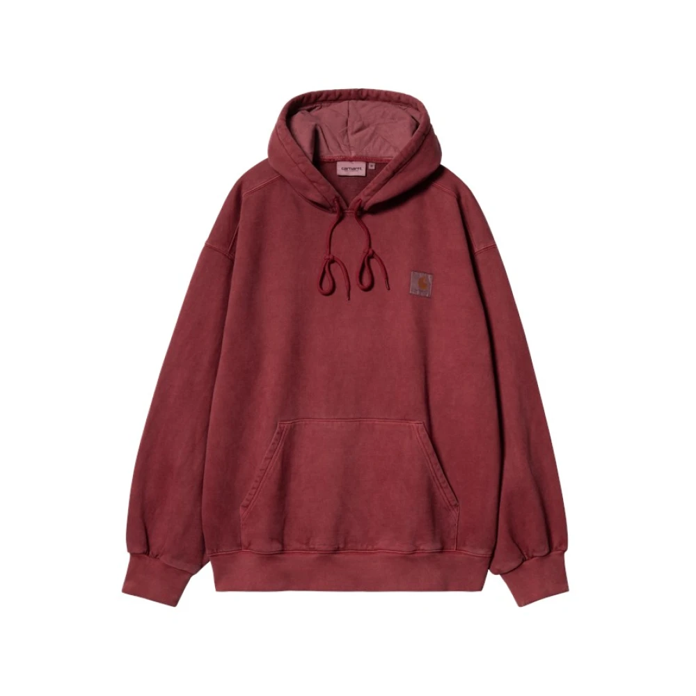 Carhartt WIP Rode Sweater met Capuchon en Logopatch Red Heren