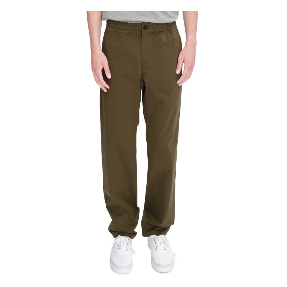 A.p.c. Chuck Broek met Perzik Effect Materiaal Green Heren
