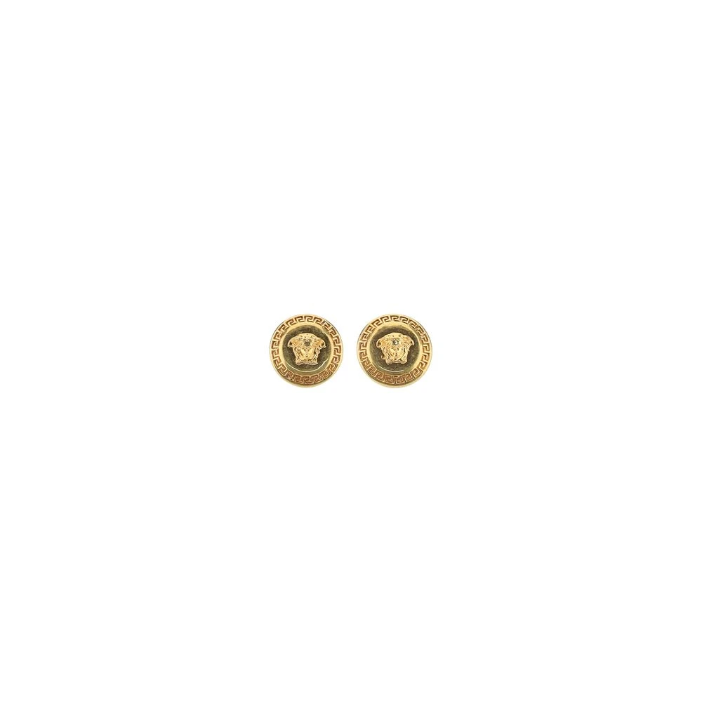 Versace Gold Metal Earrings - One Size - Image 2