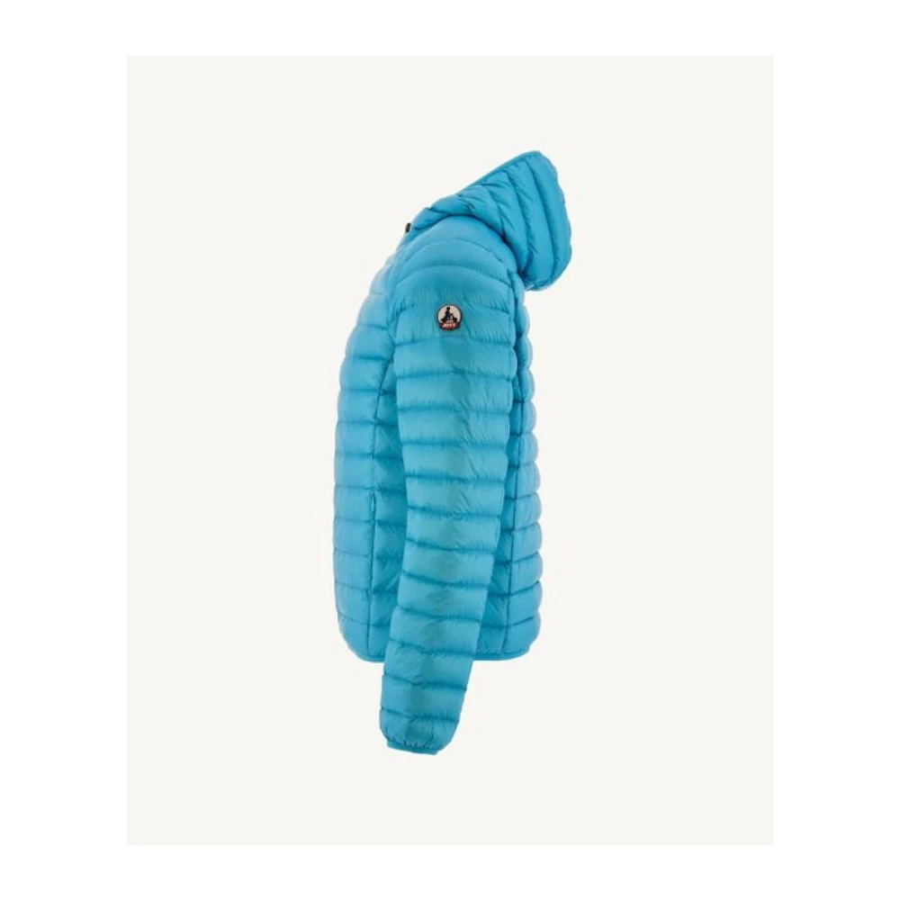 Jott Lichte getailleerde capuchonjas Nico Blue Heren