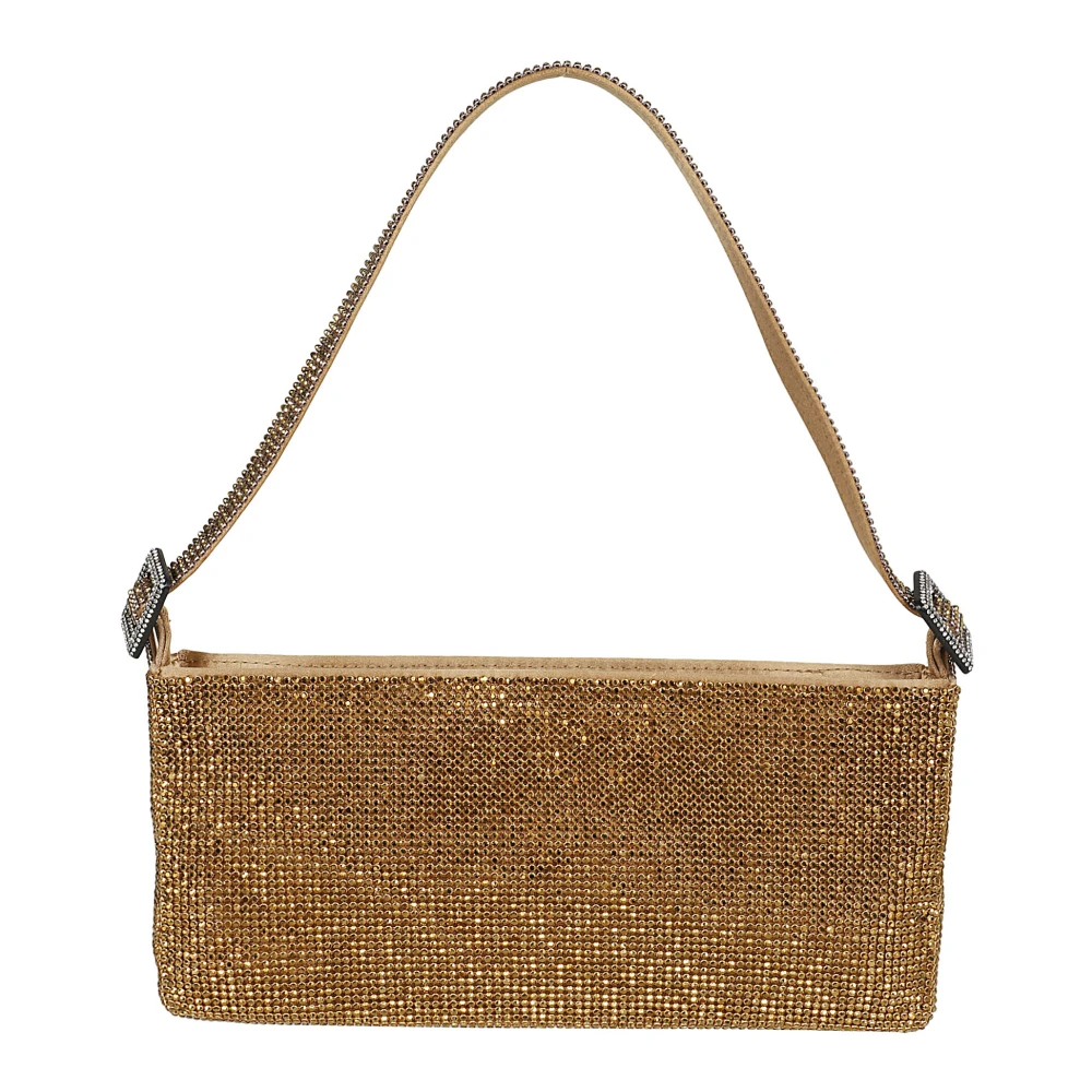 Benedetta Bruzziches Metallic Mini Clutch Tas Ss24016.029 Brown Dames