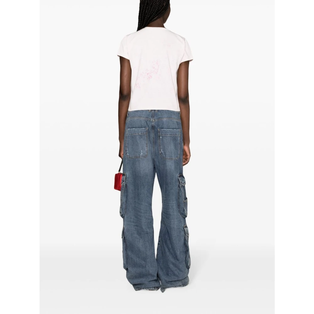 alexander wang Bleach Wash Tee Polos Trendy Style White Dames