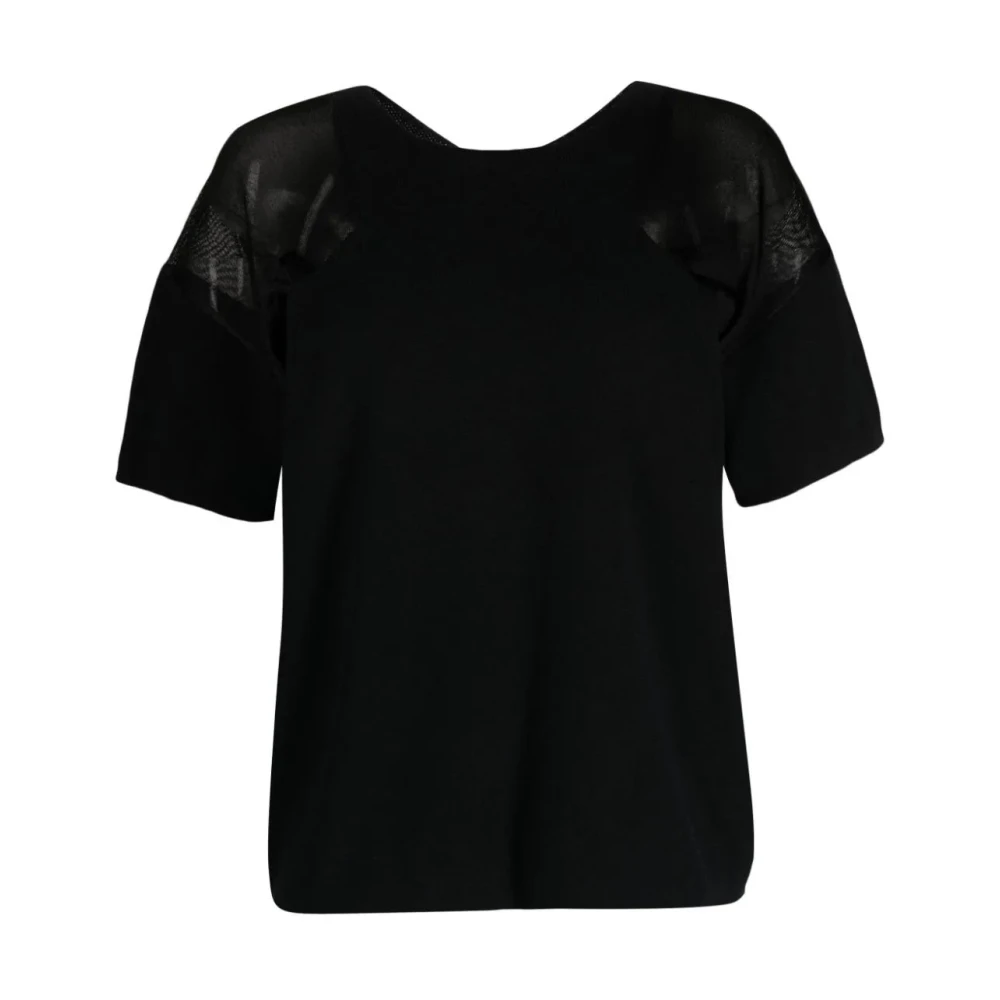 DKNY Zwarte Katoenen Casual Blouse Black Dames