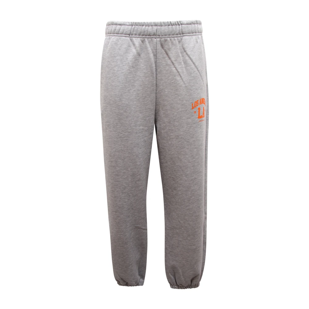 Hinnominate Women's Grey Melange Sweatpants With Elastic Waist