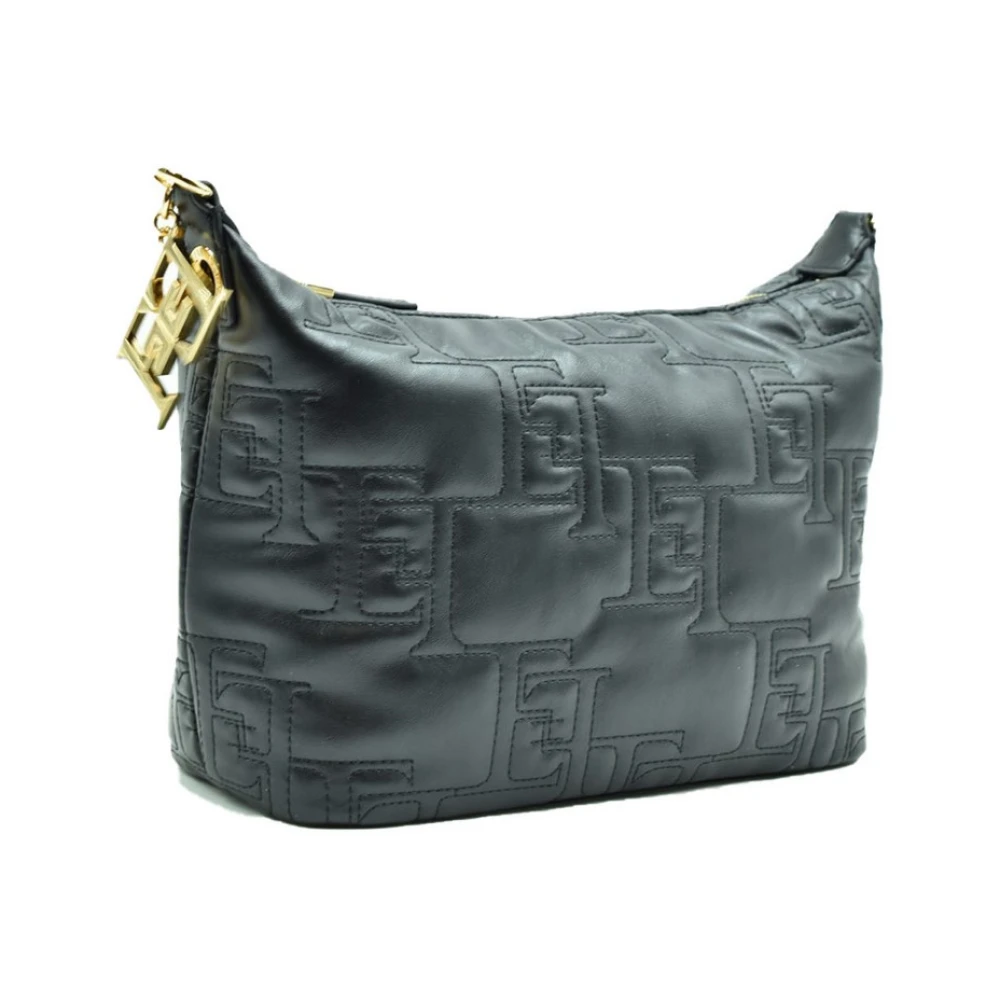 Elisabetta Franchi Zwarte Schoudertas voor Vrouwen Black Dames