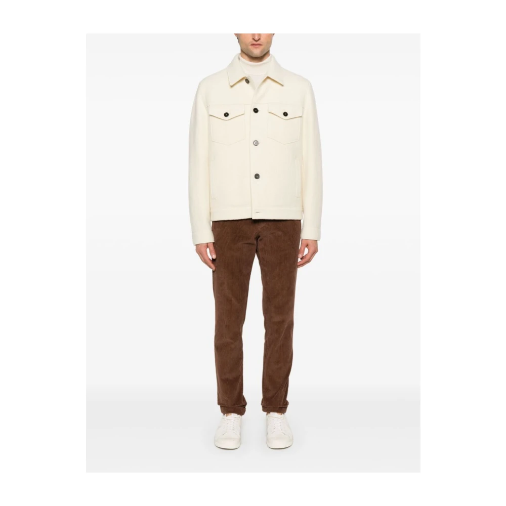 Briglia Moderne Slim-Fit Broeken voor Mannen Brown Heren