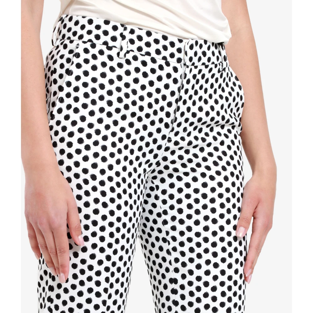 PT Torino Witte New York Broek in Technische Stof Black Dames