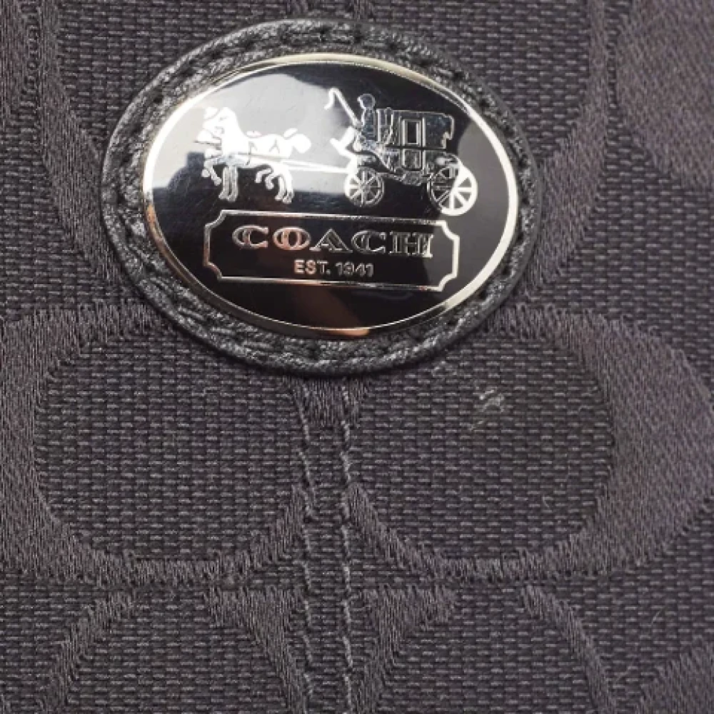 Coach Pre-owned Canvas wallets Black Dames