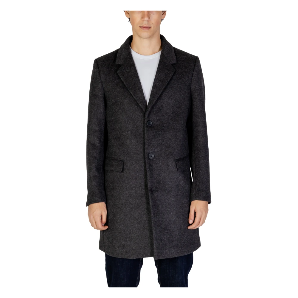 Antony Morato Grijze Geknoopte Jas Herfst Winter Stijl Gray Heren