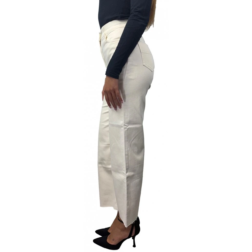 Elisabetta Franchi Witte Jeans met 98% Katoen White Dames