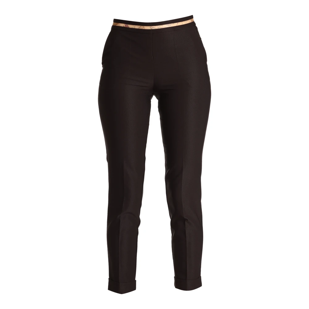 Alviero Martini 1a Classe Geo Classic Cropped Broek Zwart Black Dames